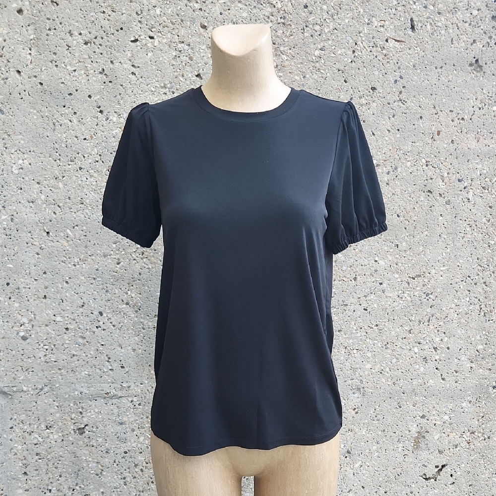 Michael Kors Black Short Sleeve Top